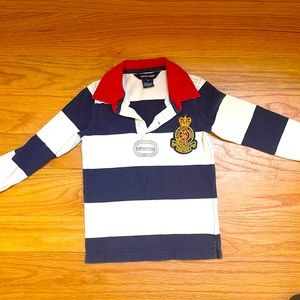 RALPH LAUREN size 4 boys striped long tee